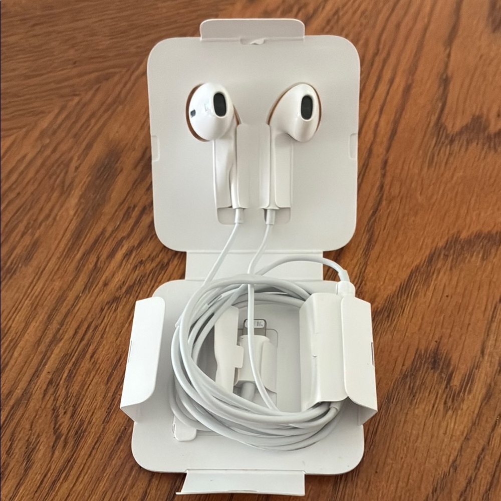 White Wired Earbuds